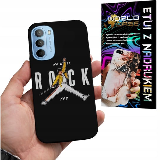 ETUI CASE DO MOTOROLA MOTO G31 4G / G41 4G - ROCK KAPELE WZORY FAN POKROWEI WORLD CASE