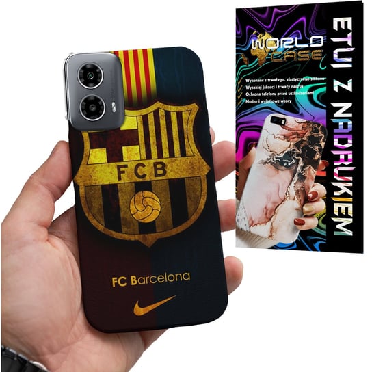 ETUI CASE DO MOTOROLA MOTO G34 5G - FC BARCELONA PIŁKARSKIE WZORY REAL WORLD CASE