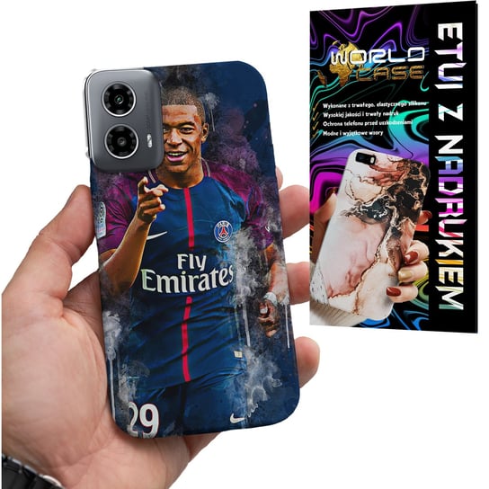 ETUI CASE DO MOTOROLA MOTO G34 5G - MBAPE PSG PIŁKARSKIE WZORY MESSI RONALD WORLD CASE