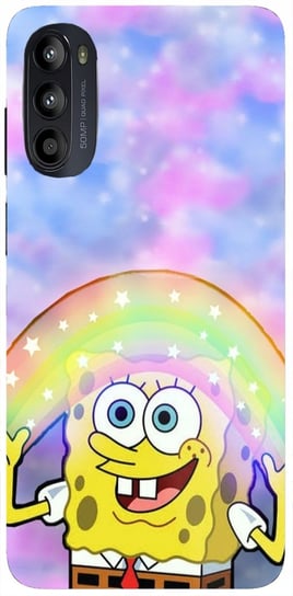 ETUI CASE DO MOTOROLA MOTO G52 - WYBÓR WZORÓW SPONGE.BOB BAJKI NAJNOWSZA WERSJA_6-stitch czarny_ WZÓR NR . 22 Inna marka