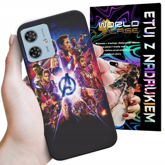 ETUI CASE DO MOTOROLA MOTO G54 5G - AVENGERS IRON MAN SPIDERMAN KAPITAN WORLD CASE