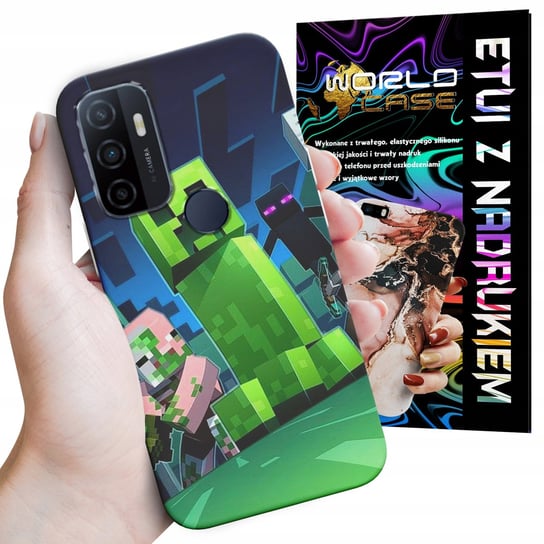 ETUI CASE DO OPPO A53s A53 2020 - FORTNITE CREEPER DZIECIĘCE WZORY ROBLOX WORLD CASE