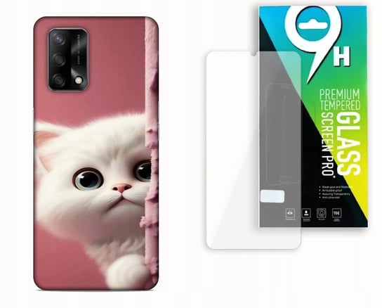 ETUI CASE DO OPPO A54 5G / A74 5G / A93 5G + SZKŁO HARTOWANE - KOTEK KOTKI bez marki