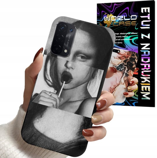 ETUI CASE DO OPPO A54 5G / A74 5G - MONA LISA WZORY DLA KOBIET PLECKI WORLD CASE