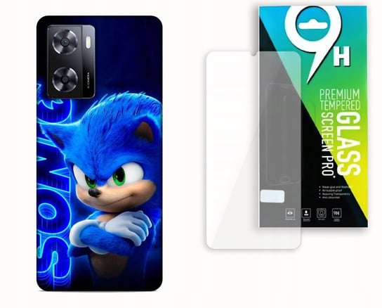 ETUI CASE DO OPPO A57 5G + SZKŁO HARTOWANE - SONIC BAJKI BŁYSKAWICA LISEK NAJNOWSZA WERSJA_6-stitch czarny_ WZÓR NR . 36 Inna marka