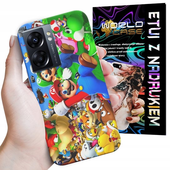 ETUI CASE DO OPPO A57 A57s A77 - SUPER MARIO BROS BAJKI WZORY WYBÓR WORLD CASE