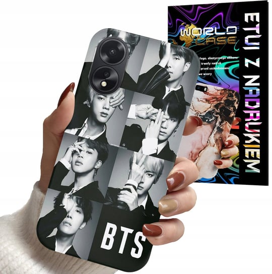 ETUI CASE DO OPPO A78 5G / A58 5G - BTS DAMSKIE WZORY KPOP GOT7 BLACKPINK WORLD CASE