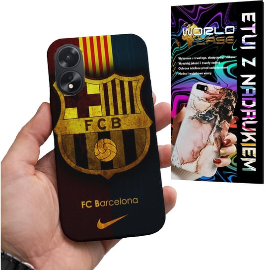 ETUI CASE DO OPPO A78 5G / A58 5G - FC BARCELONA PIŁKARSKIE WZORY REAL MADR WORLD CASE