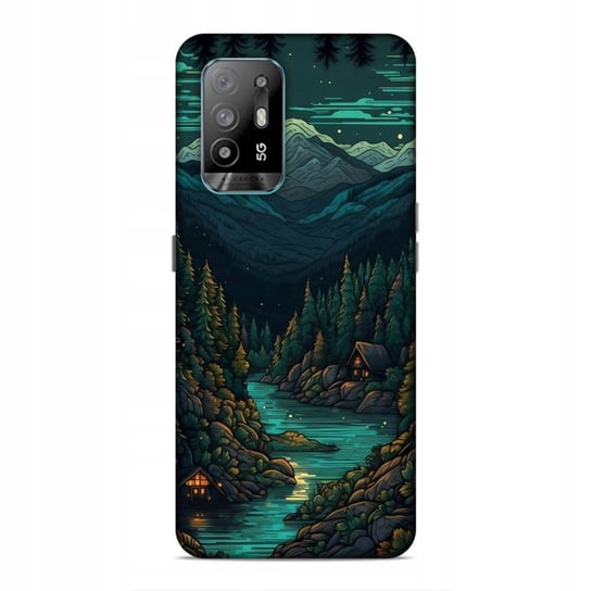 Etui Case Do Oppo A94 5G / Reno 5Z - Wybór Wzorów Góry Krajobraz Trekking Najnowsza Wersja_6-Stitch Czarny_ Wzór Nr . 537 Inna marka