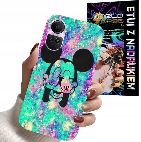 ETUI CASE DO OPPO RENO 10 PRO 5G - MYSZKA MINNIE DAMSKIE WZORY PLECKI WORLD CASE