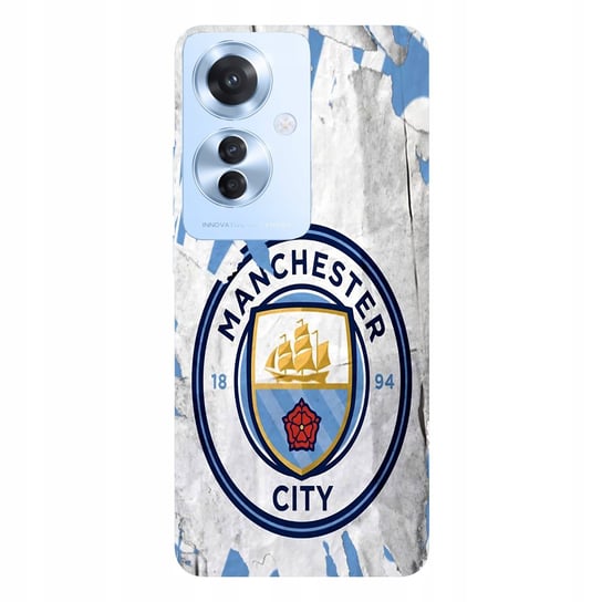 ETUI CASE DO OPPO RENO 11F 5G - WYBÓR WZORÓW MANCHESTER CITY KLUBY PIŁKA NAJNOWSZA WERSJA_6-stitch czarny_ WZÓR NR . 375 Inna marka