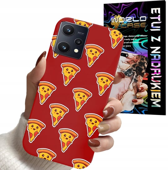 ETUI CASE DO REALME 8 / 8 PRO - PIZZA DAMSKIE WZORY PĄCZKI PIANKI PLECKI WORLD CASE