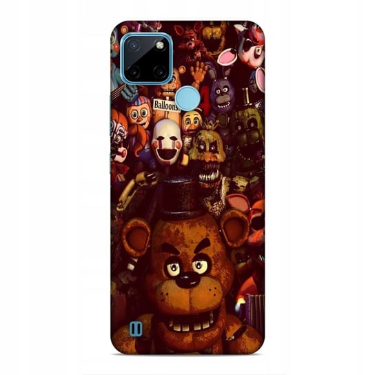 ETUI CASE DO REALME C21 Y / C25Y - WZORY DO WYBORU WZÓR FREDI FNAF GRY NAJNOWSZA WERSJA_6-stitch czarny_ WZÓR NR . 281 Inna marka