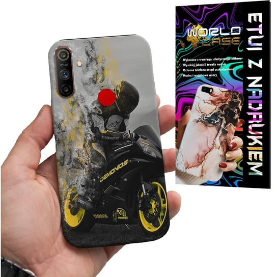 ETUI CASE DO REALME C3 - MOTOR FAN Motocykle MĘSKIE WZORY PLECKI WORLD CASE