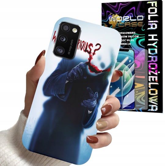 ETUI CASE DO SAMSUNG A02S - JOKER FILMY SERIALE OBUDOWA + FOLIA WORLD CASE