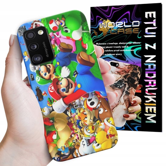 ETUI CASE DO SAMSUNG A02S - SUPER MARIO BROS BAJKI WZORY WYBÓR WORLD CASE