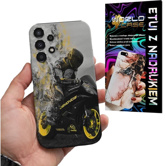 ETUI CASE DO SAMSUNG A13 4G - MOTOR FAN Motocykle MĘSKIE WZORY PLECKI WORLD CASE