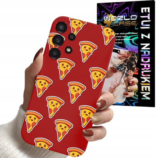 ETUI CASE DO SAMSUNG A13 4G - PIZZA DAMSKIE WZORY PĄCZKI PIANKI PLECKI WORLD CASE