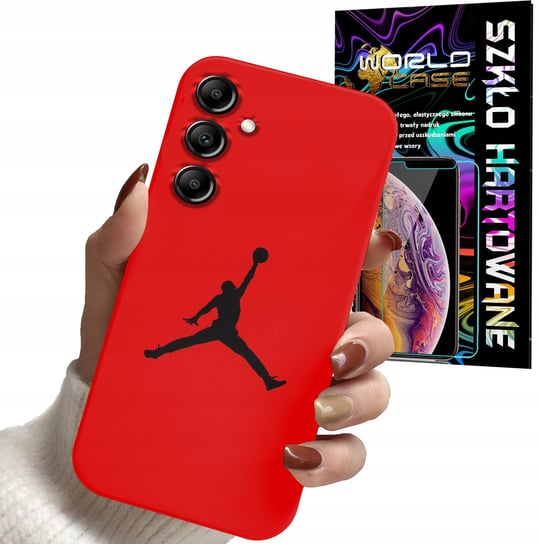 ETUI CASE DO SAMSUNG A14 5G - KOSZYKÓWKA WZORY DLA FANÓW NBA + SZKŁO WORLD CASE