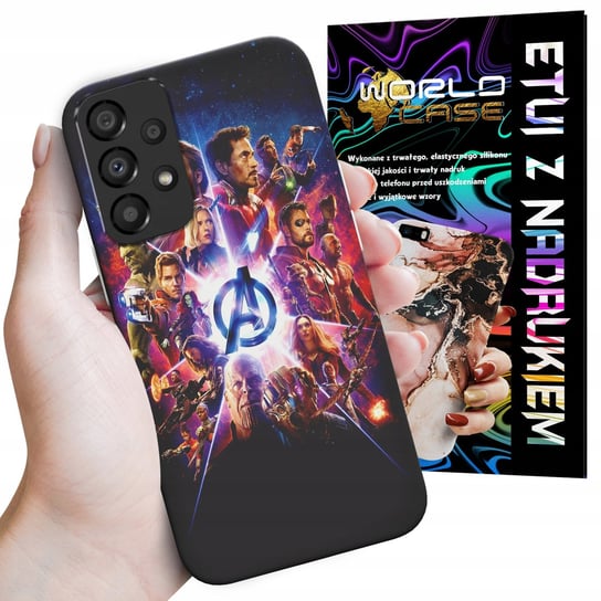 ETUI CASE DO SAMSUNG A23 5G - AVENGERS IRON MAN SPIDERMAN KAPITAN WORLD CASE