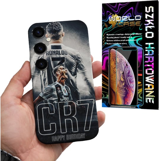 ETUI CASE DO SAMSUNG A24 4G - CR9 RONALDO PIŁKARZ PLECKI + SZKŁO WORLD CASE