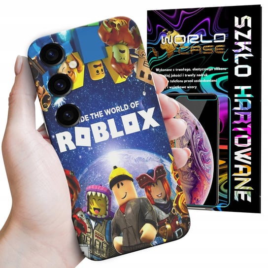 ETUI CASE DO SAMSUNG A25 5G - ROBLOX GRY BAJKI FORTNITE GTA + SZKŁO WORLD CASE