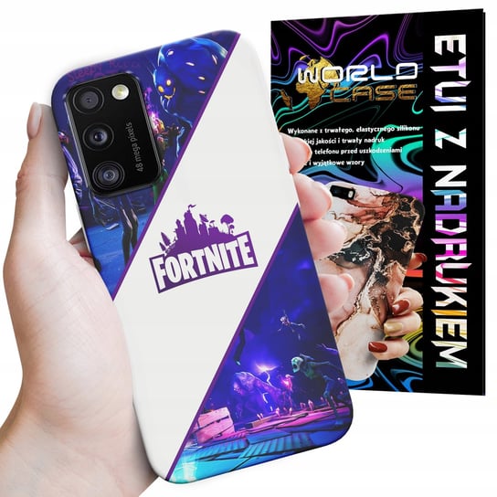 ETUI CASE DO SAMSUNG A41 - FORTNITE DZIECIĘCE WZORY Z GIER I BAJEK WORLD CASE