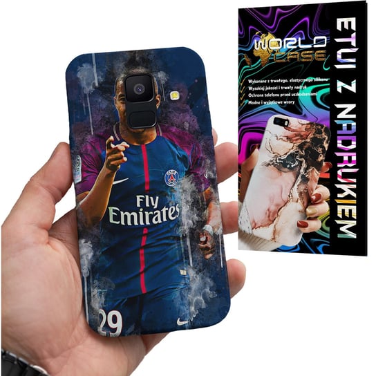 ETUI CASE DO SAMSUNG A6 2018 - MBAPE PSG PIŁKARSKIE WZORY MESSI RONALDO WORLD CASE