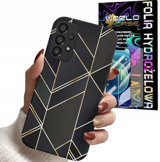 ETUI CASE DO SAMSUNG A72 4G 5G - MARMUREK GEOMETRYCZNE WZORY KOBIET + FOLIA WORLD CASE