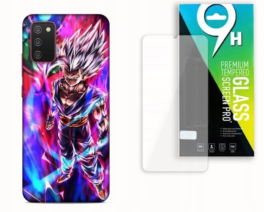 ETUI CASE DO SAMSUNG GALAXY A02s + SZKŁO HARTOWANE - DRAGONBALL GOKU ANIME bez marki