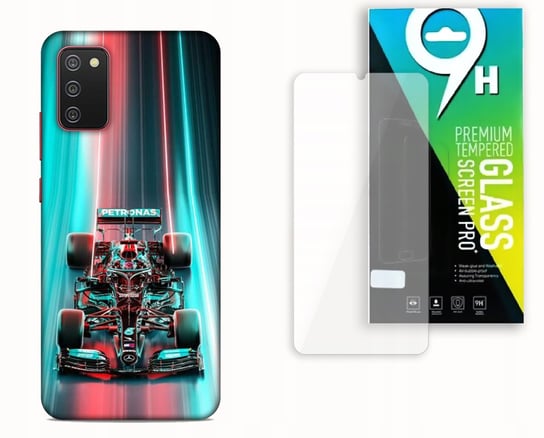 Etui Case Do Samsung Galaxy A02S + Szkło Hartowane - F1 Mercedes Mclaren Najnowsza Wersja_6-Stitch Czarny_ Wzór Nr . 495 Inna marka