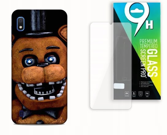 ETUI CASE DO SAMSUNG GALAXY A10 + SZKŁO HARTOWANE - FREDEE FNAF 5 NIGHT NAJNOWSZA WERSJA_6-stitch czarny_ WZÓR NR . 283 Inna marka