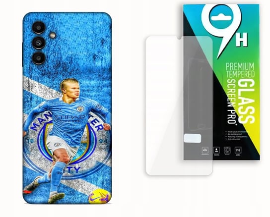 Etui Case Do Samsung Galaxy A15 + Szkło Hartowane -Erling Haaland Man. City Najnowsza Wersja_6-Stitch Czarny_ Wzór Nr . 376 Inna marka