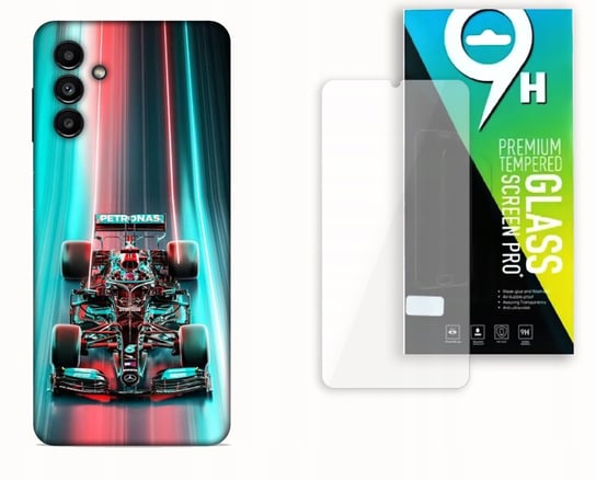 ETUI CASE DO SAMSUNG GALAXY A15 + SZKŁO HARTOWANE - F1 MERCEDES MCLAREN bez marki