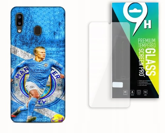 ETUI CASE DO SAMSUNG GALAXY A20E + SZKŁO HARTOWANE - ERLING HAALAND CITY bez marki