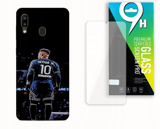 Etui Case Do Samsung Galaxy A20E + Szkło Hartowane - Neymar Jr. Piłkarze Najnowsza Wersja_6-Stitch Czarny_ Wzór Nr . 365 Inna marka