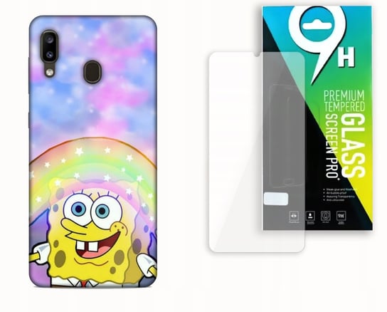 Etui Case Do Samsung Galaxy A20E + Szkło Hartowane - Sponge.Bob Bajki Najnowsza Wersja_6-Stitch Czarny_ Wzór Nr . 22 Inna marka