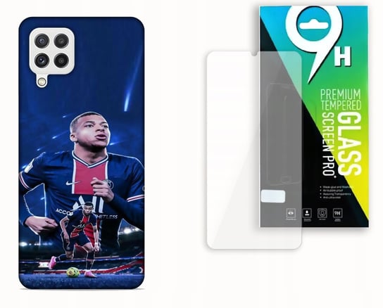 ETUI CASE DO SAMSUNG GALAXY A22 4G + SZKŁO HARTOWANE - KYLIAN MBAPPE PIŁKA bez marki