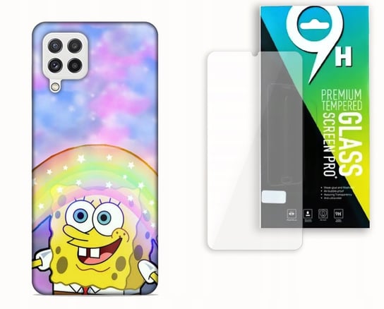 Etui Case Do Samsung Galaxy A22 4G + Szkło Hartowane - Sponge.Bob Bajki Najnowsza Wersja_6-Stitch Czarny_ Wzór Nr . 22 Inna marka