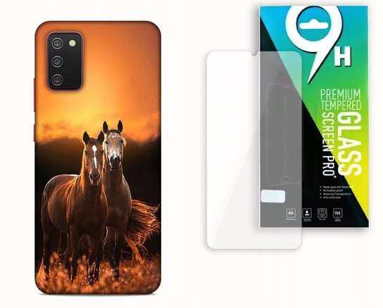 Etui Case Do Samsung Galaxy A41 + Szkło Hartowane - Hobby Konie Horse Koń Najnowsza Wersja_6-Stitch Czarny_ Wzór Nr . 416 Inna marka