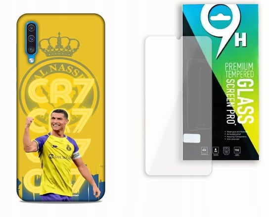 ETUI CASE DO SAMSUNG GALAXY A50 / A50s / A30s +SZKŁO -CRISTIANO RONALDO CR7 NAJNOWSZA WERSJA_6-stitch czarny_ WZÓR NR . 383 Inna marka