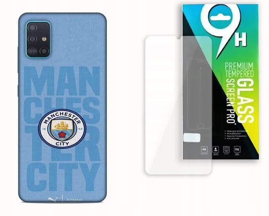 ETUI CASE DO SAMSUNG GALAXY A51 + SZKŁO HARTOWANE - MANCHESTER CITY KLUBY bez marki