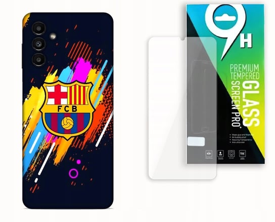 Etui Case Do Samsung Galaxy A54 + Szkło Hartowane - Fc Barcelona Kluby Najnowsza Wersja_6-Stitch Czarny_ Wzór Nr . 366 Inna marka