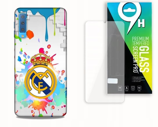 ETUI CASE DO SAMSUNG GALAXY A7 2018 +SZKŁO HARTOWANE - REAL MADRYT KLUB bez marki