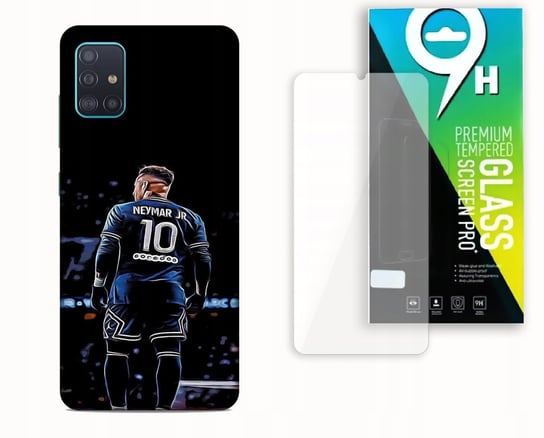 Etui Case Do Samsung Galaxy A71 + Szkło Hartowane - Neymar Jr. Piłkarze Najnowsza Wersja_6-Stitch Czarny_ Wzór Nr . 365 Inna marka