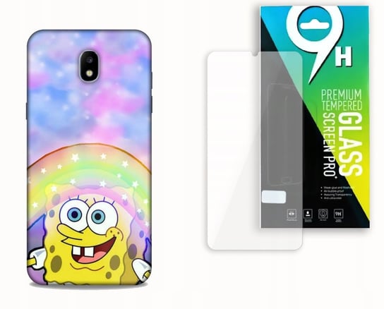 Etui Case Do Samsung Galaxy J7 2017+Szkło Hartowane -Sponge.Bob Bajki Najnowsza Wersja_6-Stitch Czarny_ Wzór Nr . 22 Inna marka