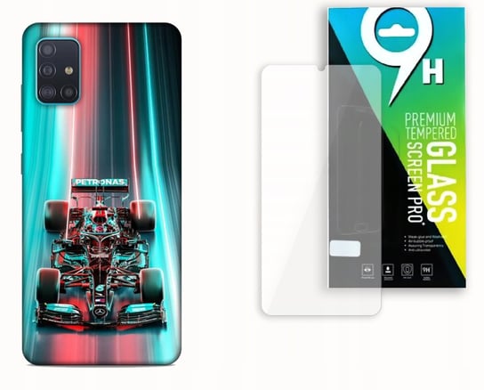 ETUI CASE DO SAMSUNG GALAXY M51 + SZKŁO HARTOWANE - F1 MERCEDES MCLAREN bez marki