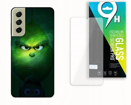 ETUI CASE DO SAMSUNG GALAXY S21 FE +SZKŁO HARTOWANE -ŚWIĘTA GRINCH PREZENTY bez marki