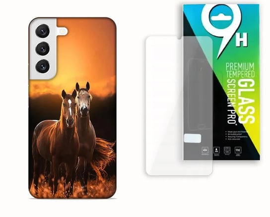 Etui Case Do SAMSUNG GALAXY S22 Plus+Szkło Hartowane- Hobby Konie Horse Koń Inny producent