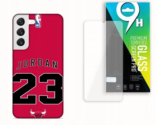 Etui Case Do Samsung Galaxy S22 Plus+Szkło Hartowane- Jordan Mj 23 Nba Najnowsza Wersja_6-Stitch Czarny_ Wzór Nr . 320 Inna marka